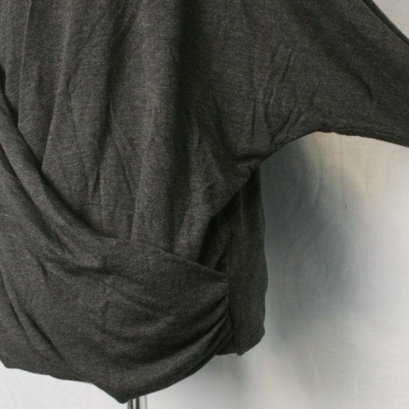 Grey Cross-Over Sweater - Picture 3 of 5